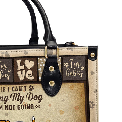 Bring My Dog - Personalized Custom Leather Bag