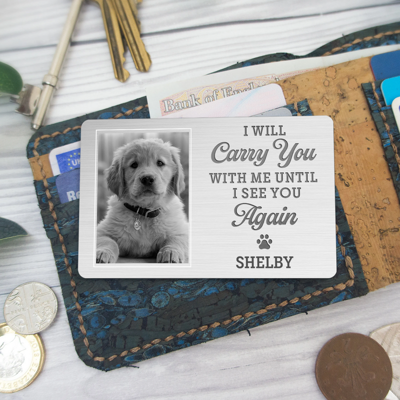 I Will Carry You - Personalized Custom Wallet Card