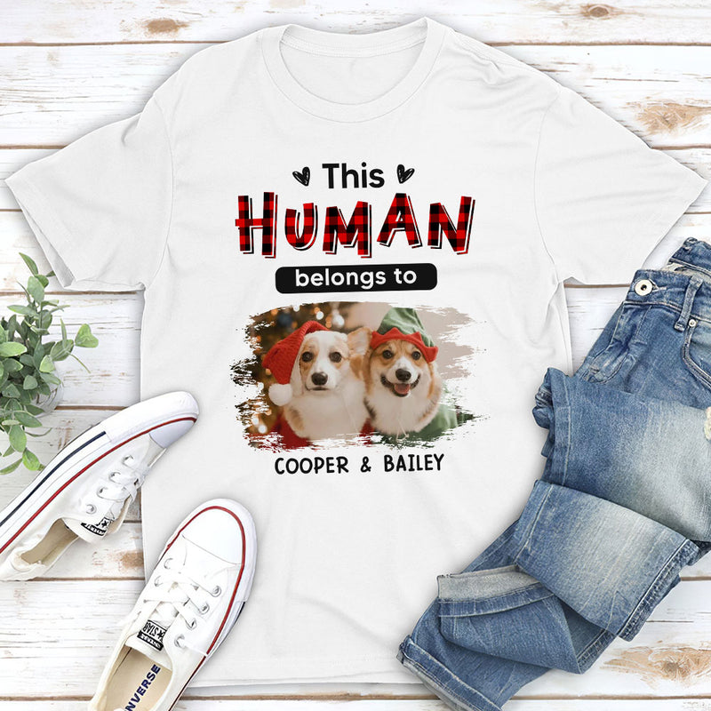 Funny Belongs To - Personalized Custom Premium T-shirt