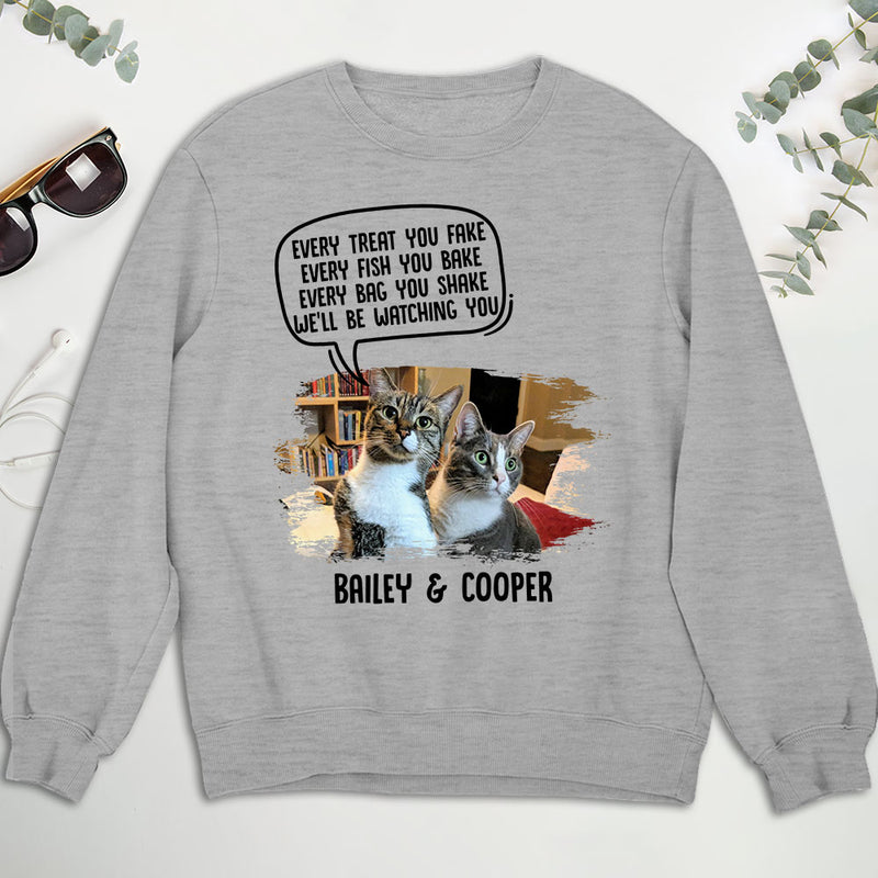 Watching You Cat Butt - Personalized Custom Sweatshirt