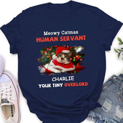 Meowy Catmas Servant - Personalized Custom Women's T-shirt