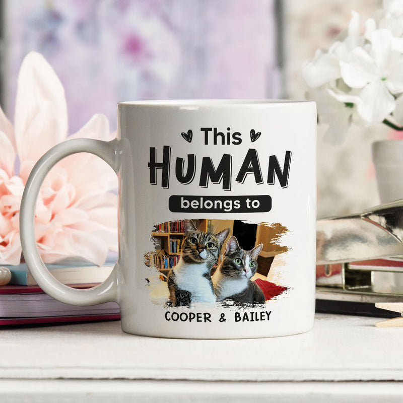 Belongs To Cats Christmas - Personalized Custom Coffee Mug