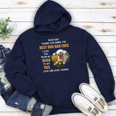 I Love You From My Head To My Tail - Personalized Custom Hoodie