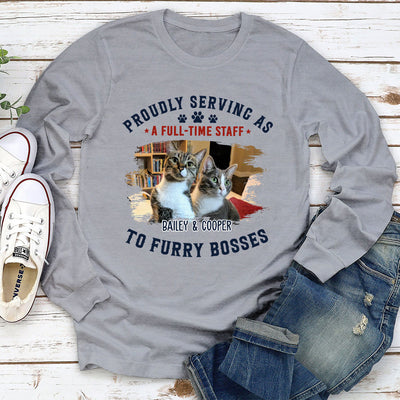 My Furry Boss - Personalized Custom Long Sleeve T-shirt