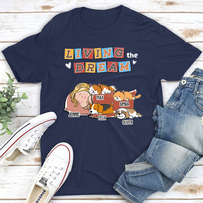 Living The Dream 3 - Personalized Custom Premium T-shirt