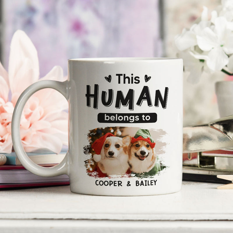 Belongs To Pets Christmas - Personalized Custom Coffee Mug