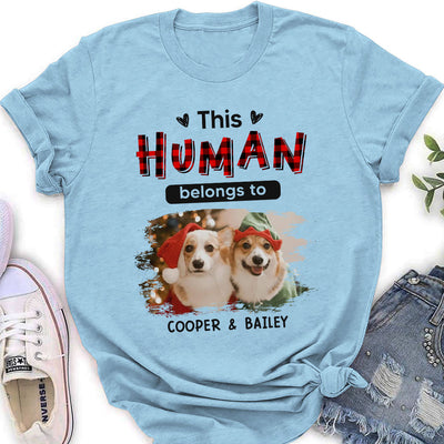 Funny Belongs To - Personalized Custom Women's T-shirt