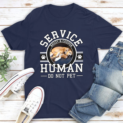 Pet Service Human Logo - Personalized Custom Premium T-shirt