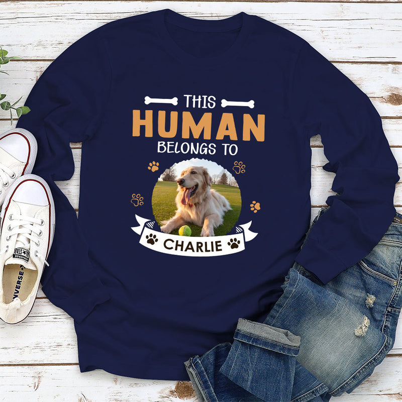 Human Belong To Us - Personalized Custom Long Sleeve T-shirt