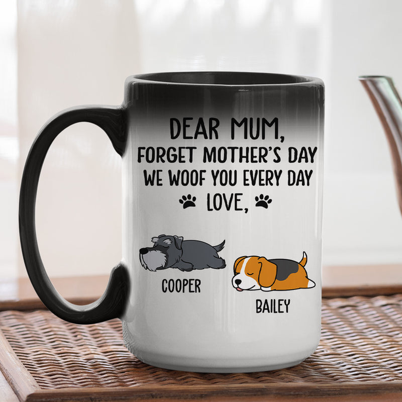 Woof You Dad- Personalized Custom Color Changing Mug