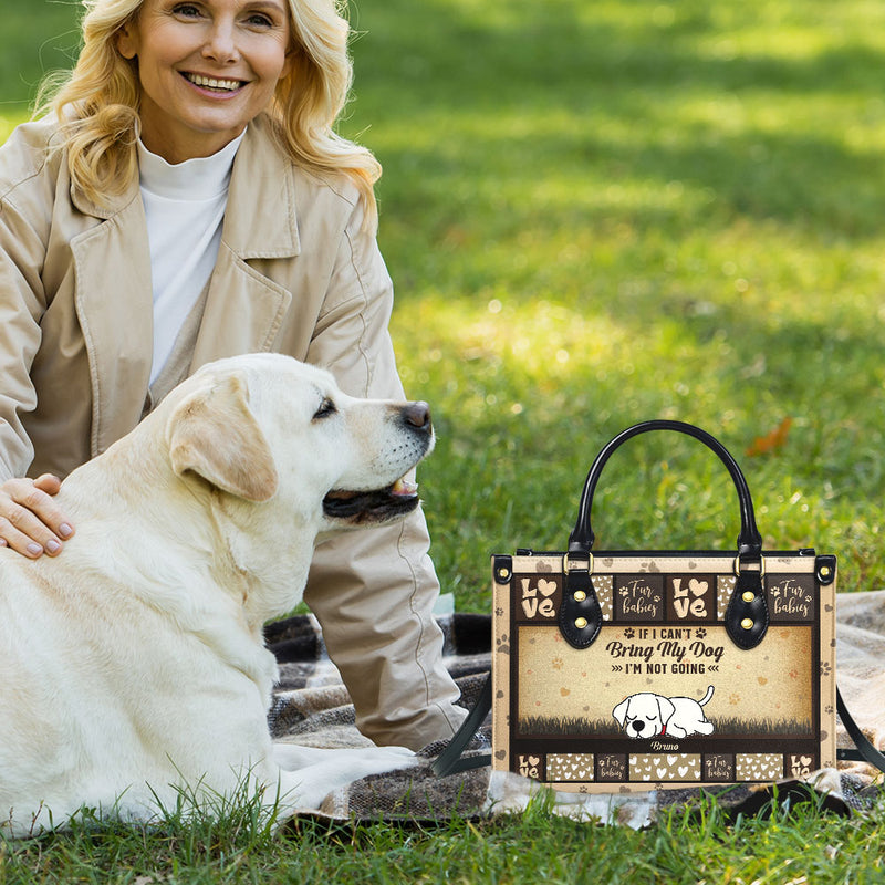 Bring My Dog - Personalized Custom Leather Bag