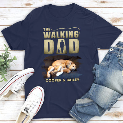 Walking Dad Vintage - Personalized Custom Unisex T-shirt