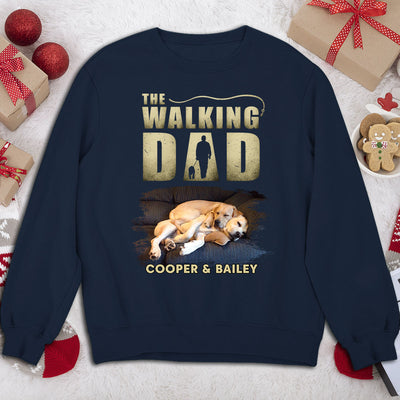 Walking Dad Vintage - Personalized Custom Sweatshirt