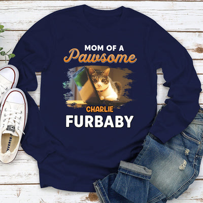 Dad Of Furbabies - Personalized Custom Long Sleeve T-shirt