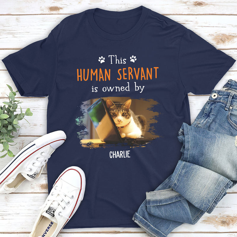 Servant Owned By - Personalized Custom Unisex T-shirt