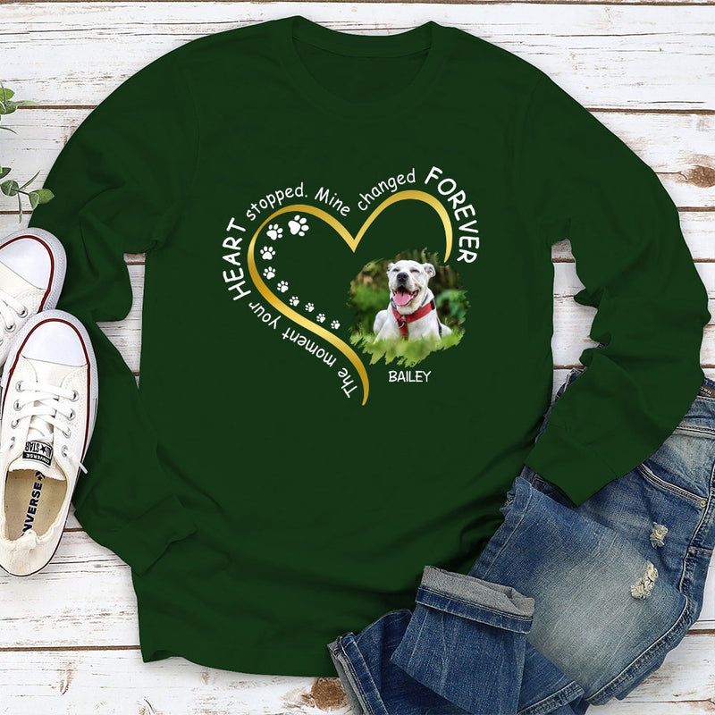 My Heart Changed Forever - Personalized Custom Long Sleeve T-shirt