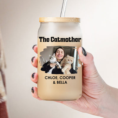 Mother Of Cats Photo - Personalized Custom Glass Can