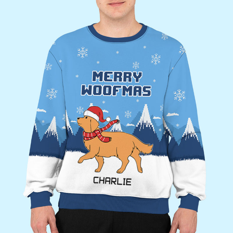 Merry Christmas Dog Version - Personalized Custom All-Over-Print Sweatshirt