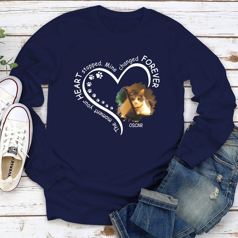 My Heart Changed Forever 2 - Personalized Custom Long Sleeve T-shirt