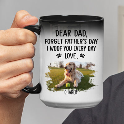 Woof You Dad- Personalized Custom Color Changing Mug