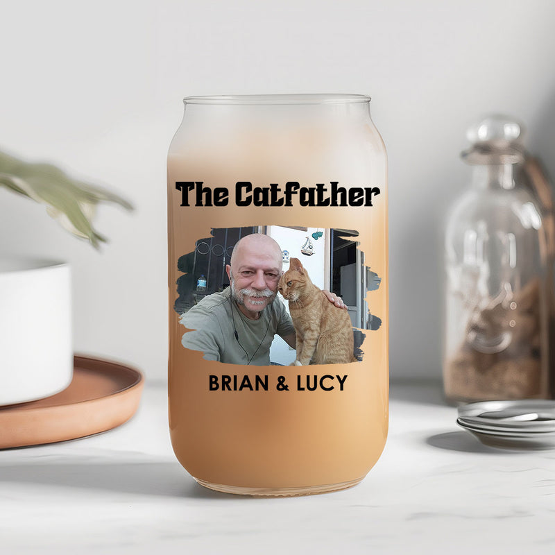 Mother Of Cats Photo - Personalized Custom Glass Can