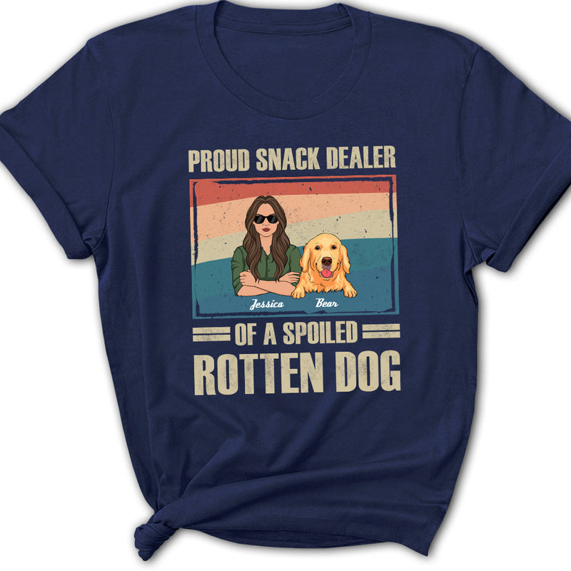 Cool Man And Spoiled Dog - Personalized Custom Women&