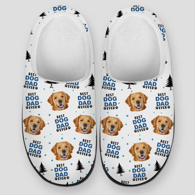 Best Dog Dad Mom - Personalized Custom Plush Slippers