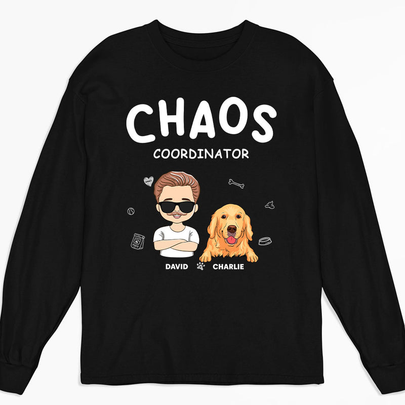 Chaos Coordinator - Personalized Custom Long Sleeve T-shirt