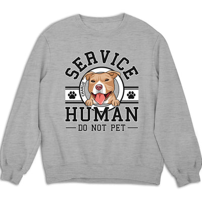 Dog Service Human Logo - Personalized Custom Sweatshirt