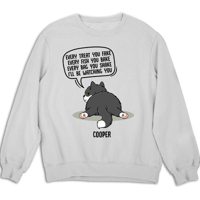 Watching You Cat Butt - Personalized Custom Sweatshirt