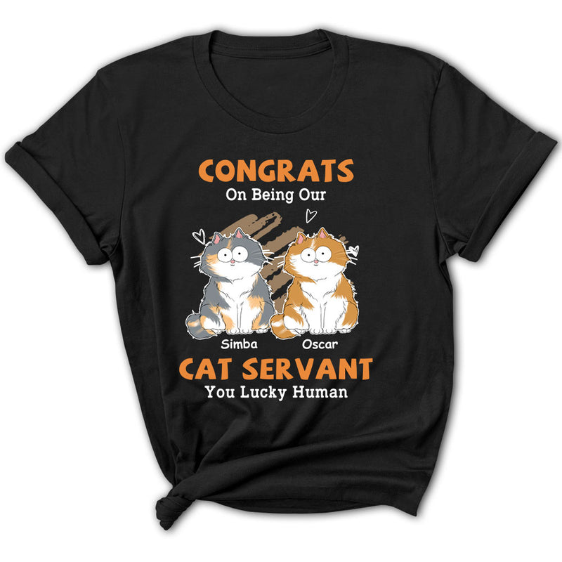 Congrats Cat Servant - Personalized Custom Women&