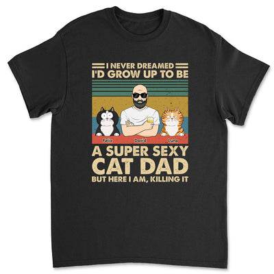 Super Sexy Cat Mom - Personalized Custom Unisex T-shirt