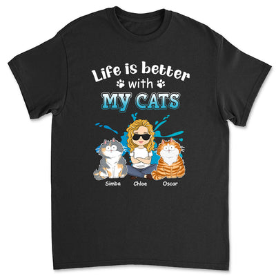 Life With Pets - Personalized Custom Unisex T-shirt