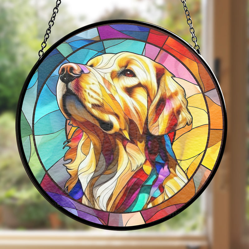 Colorful Pet Face - Personalized Custom Window Hanging Suncatcher