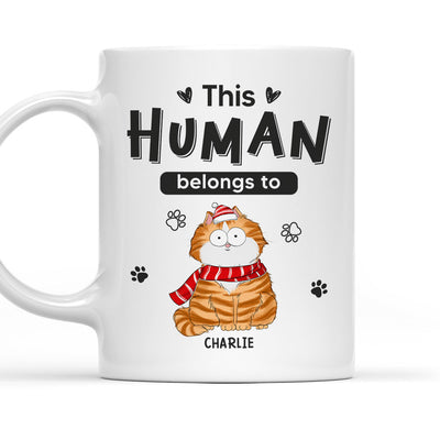 Belongs To Cats Christmas - Personalized Custom Coffee Mug