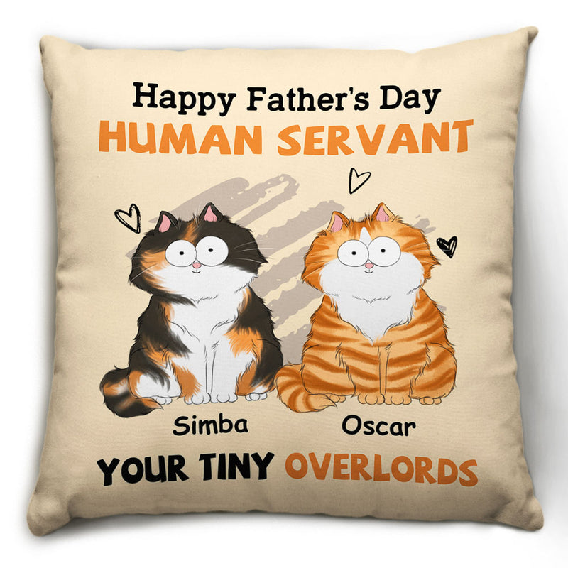 To My Human Servant - Personalized Custom Throw Pillow