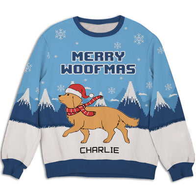 Merry Christmas Dog Version - Personalized Custom All-Over-Print Sweatshirt