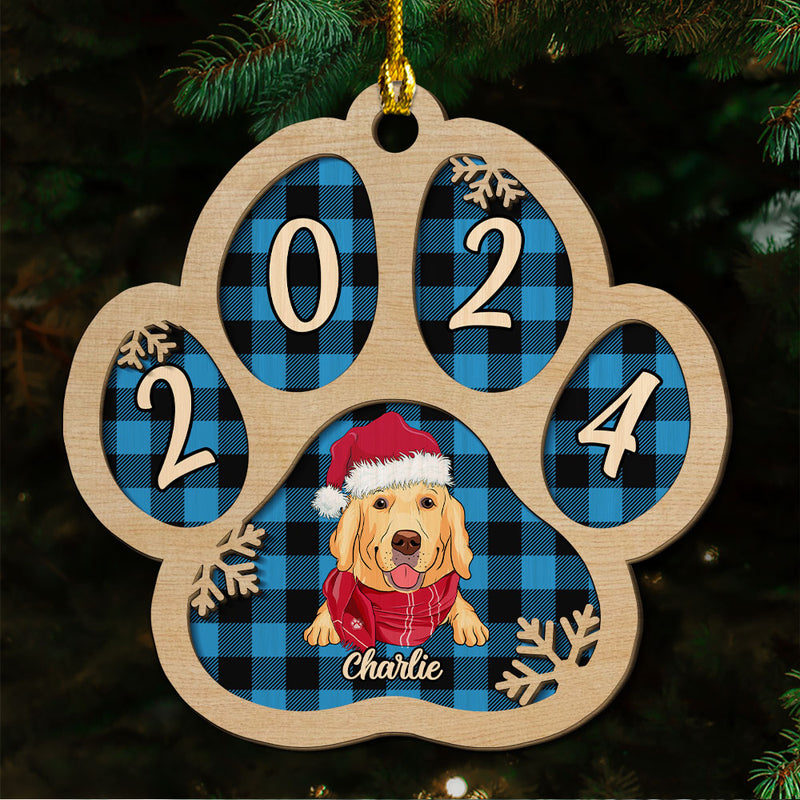 Dog Picture - Personalized Custom 2-layered Wood Ornament