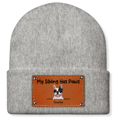 My Sibling - Protected By Dog - Personalized Custom Beanie