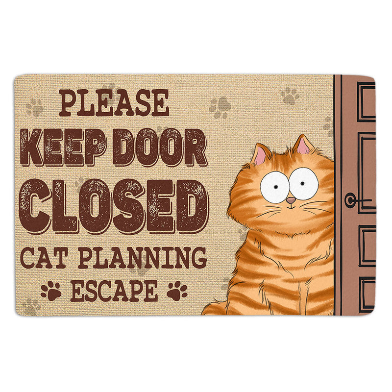 Cats Planning 2 - Personalized Custom Doormat