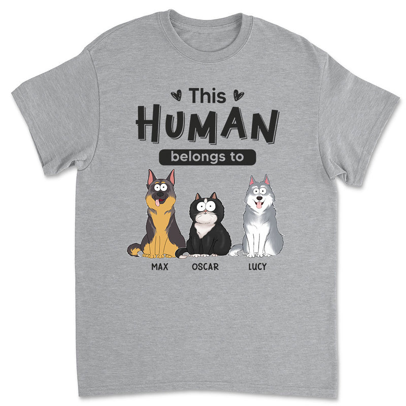 Belongs To Pets - Personalized Custom Premium T-shirt