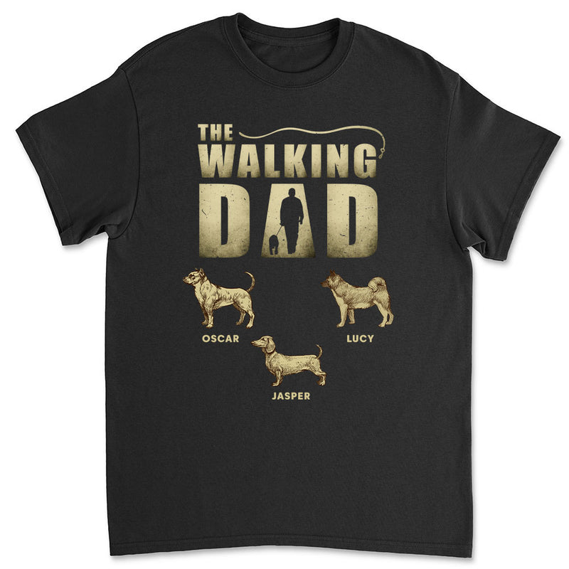 Walking Dad Vintage - Personalized Custom Premium T-shirt