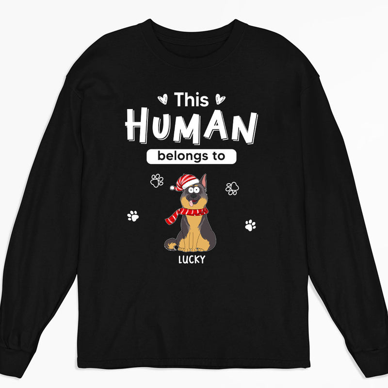 Belongs To Pets Christmas - Personalized Custom Long Sleeve T-shirt