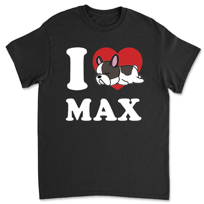 I Love My Dog - Personalized Custom Unisex T-shirt