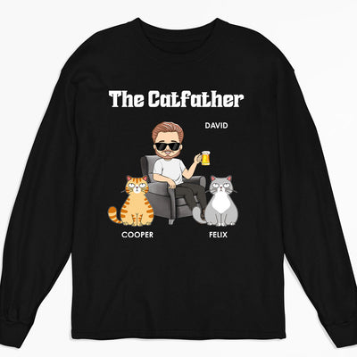 The Catfather - Personalized Custom Long Sleeve T-shirt