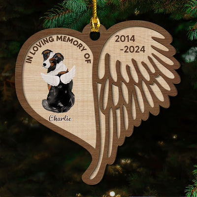 In Loving Memory - Personalized Custom 2-layered Wood Ornament