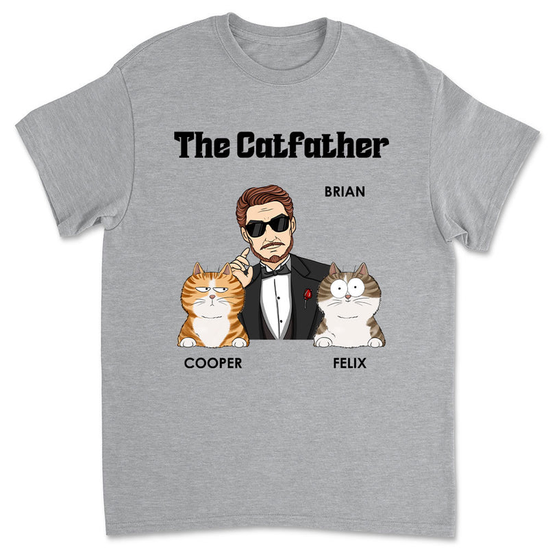 The Cool Catfather - Personalized Custom Unisex T-shirt