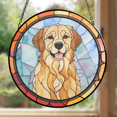 Dog Photo Version 2 - Personalized Custom Window Hanging Suncatcher