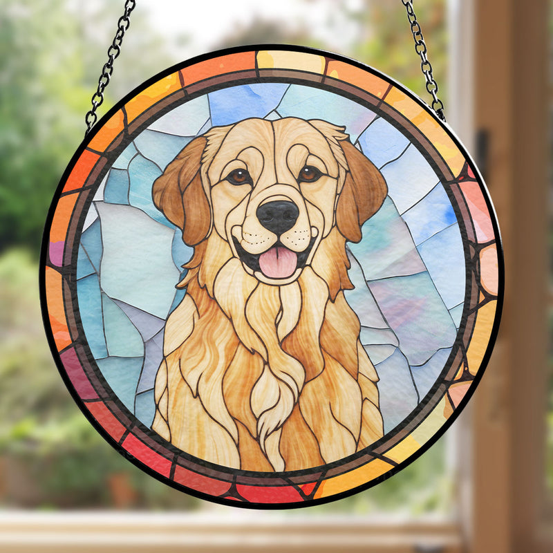 Dog Photo Version 2 - Personalized Custom Window Hanging Suncatcher