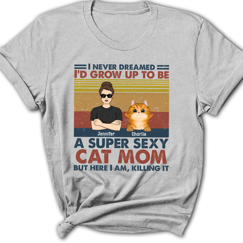 Sexy Cat Dad Mom - Personalized Custom Women&